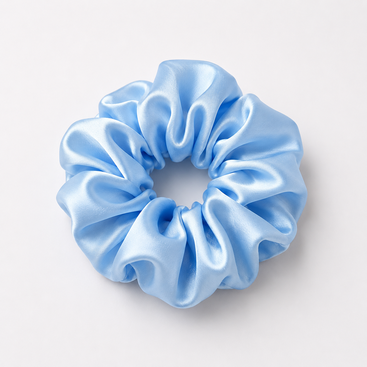 Blue Hair Scrunchie